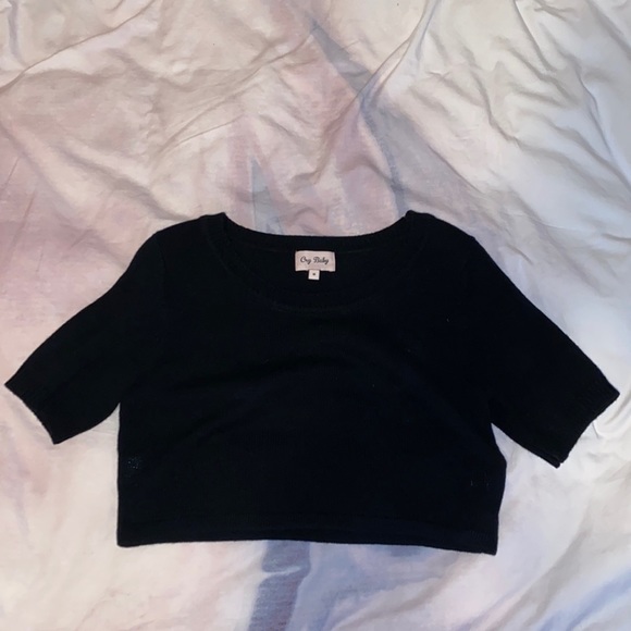 Crybaby knit black crop - Picture 1 of 3